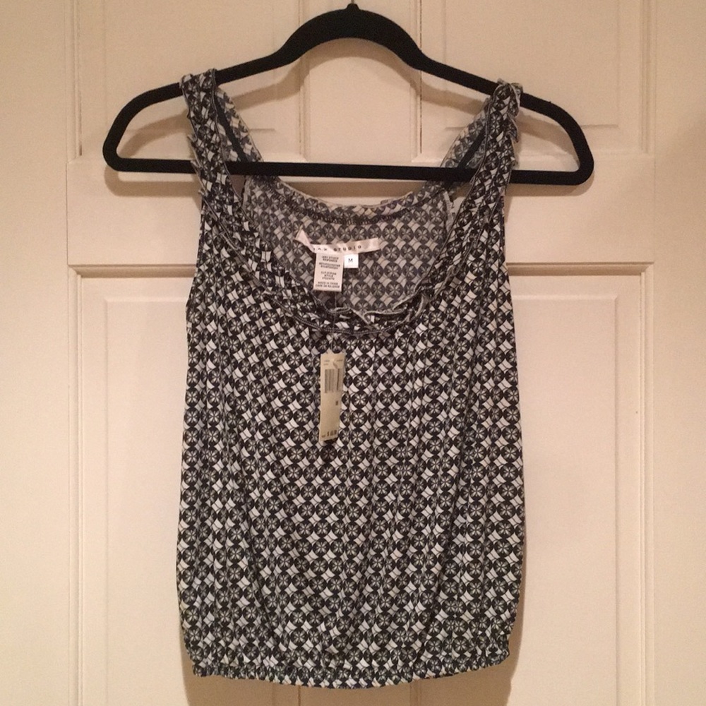 Max Studio Floral Cropped Blouse